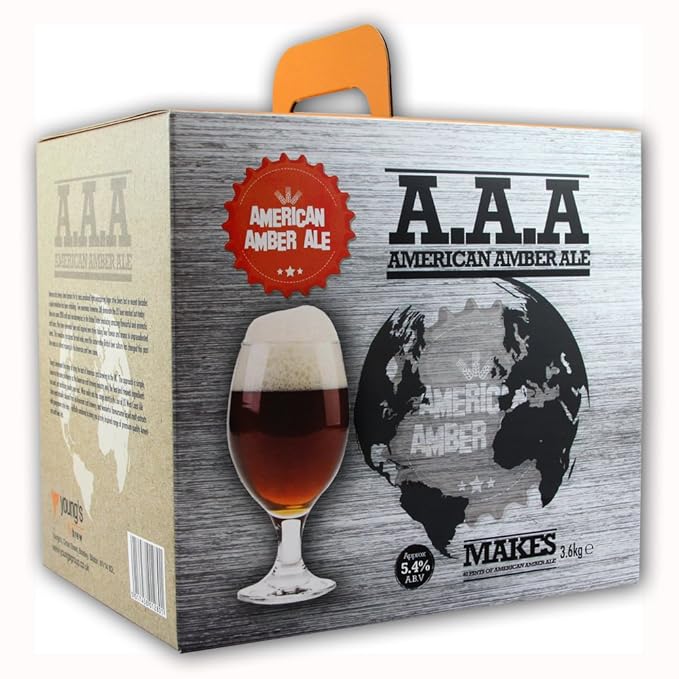 Youngs American Amber Ale AAA Home Brew Beer Kit Makes 40 Pints