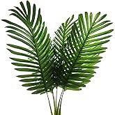 DVGUN 5 Pack Palm Artificial Plants Leaf for Home Kitchen Party Flowers Arrangement Wedding Decorations,Faux Large Tropical P