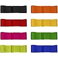 8 Colors 3 Legged Race Bands, Three Legged Race Durable Firm Elastic Tie Rope Colorful 3 Leg Race Band for Party Game Outdoor Fun
