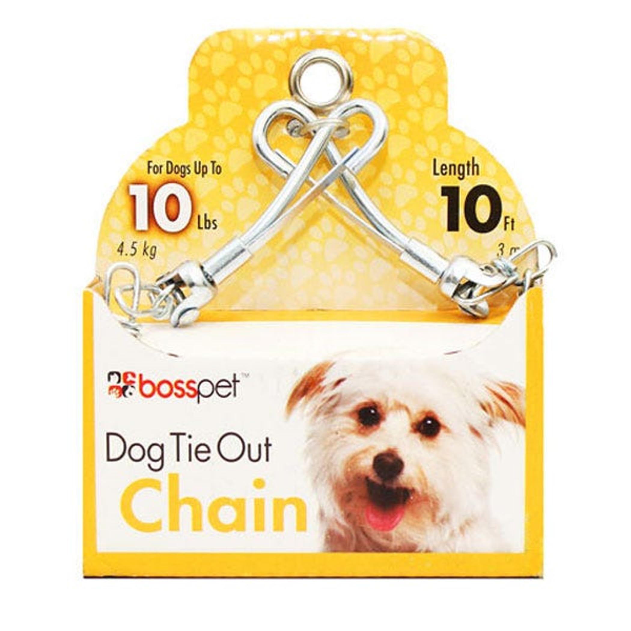 Photo 1 of 10' Small Dog Swivel Chain Tie-Out Boss Pet Products Pet Supplies 53010