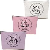 1 Pcs 3 Pcs 4 Pcs Makeup Bag, Girls Trip Gifts Favors Girls Weekend Gifts, Friendship Gifts for Women Bestie Bride