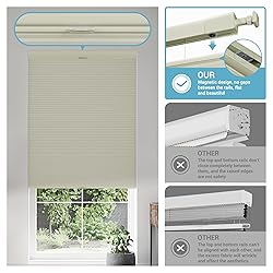 Boolegon No Drill No Tools Cellular Shades Top Down