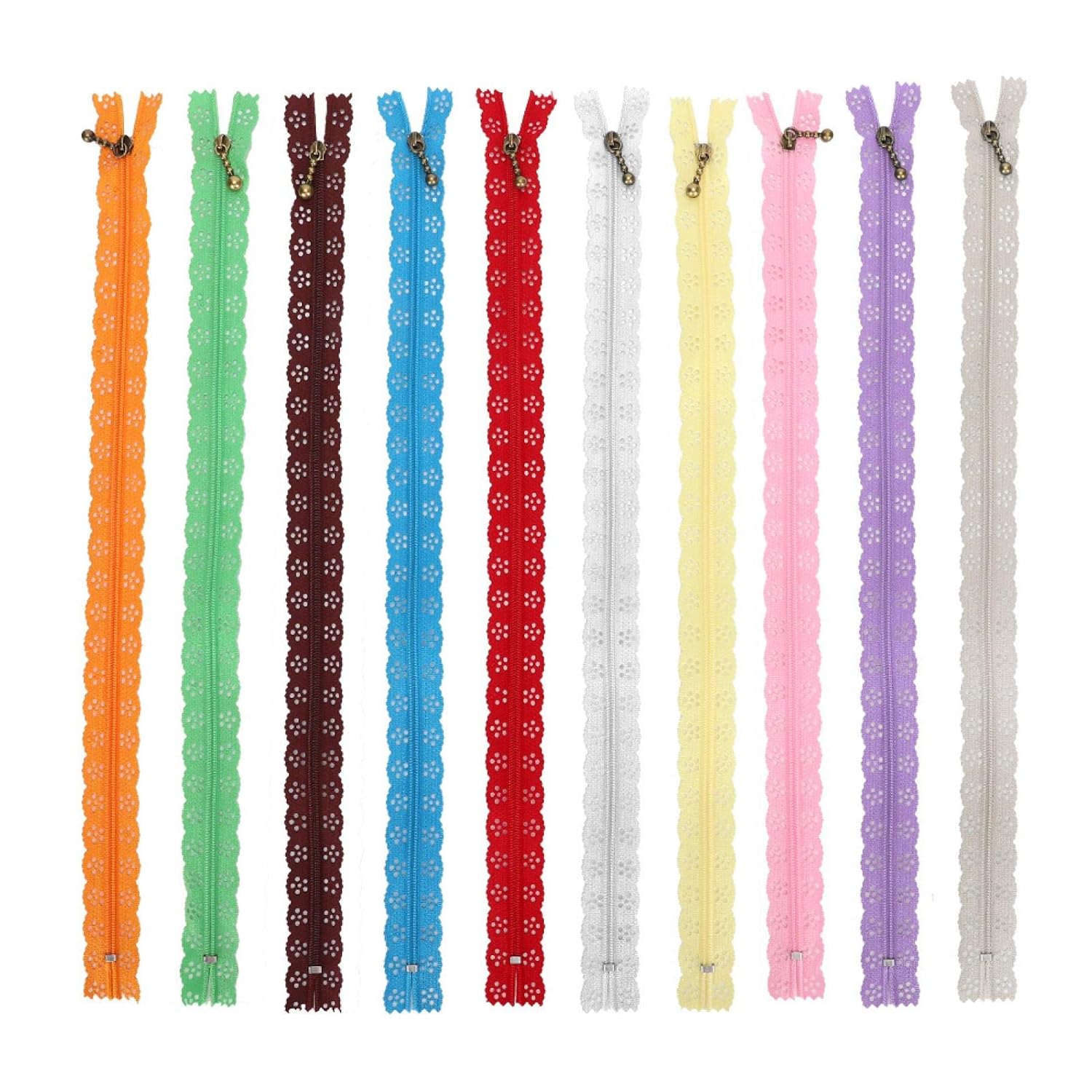 Buy Mixed Lace Zipper, Lace 10Pcs Light Sewing Zipper, Clothing Design