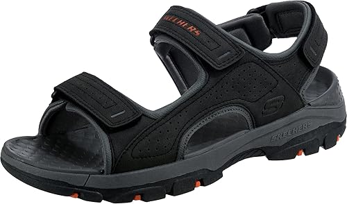 Skechers Men's Tresmen-Garo Open Toe Water Sandal, Black Synthetic, 9 UK