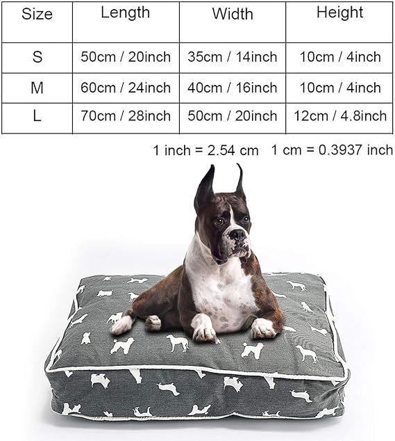 Amazon 犬マットベッドベンチペット犬ベッドマット小中大型犬子犬ベッドペット犬小屋パッドソファラウンジャー家猫ペット製品 グレー Coo039 L 70x50x12 Cm Blue Shore ペット用品 通販