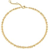 MTMY Gold Anklets for Women 14K Gold Plated Tiny Bead Anklet Colorful Tassel Foot Chain Dainty Adjustable Cute Summer Beach Boho Anklets Jewelry Gift