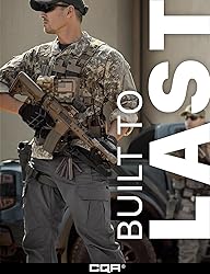 CQR Men's Tactical Pants, Water Resistant Ripstop