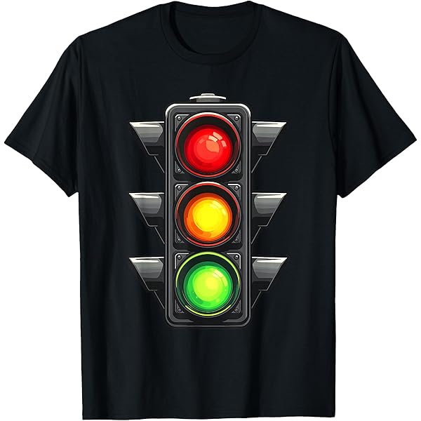 Amazon.com: Traffic Signal Stop-Caution-Go Stop Light T-Shirt