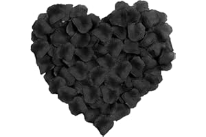 Neo LOONS 1000 Pcs Artificial Silk Rose Petals Decoration Wedding Party Color Black