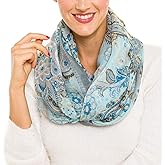 Infinity Scarf for Women Lightweight Fashion Scarves for Summer Fall