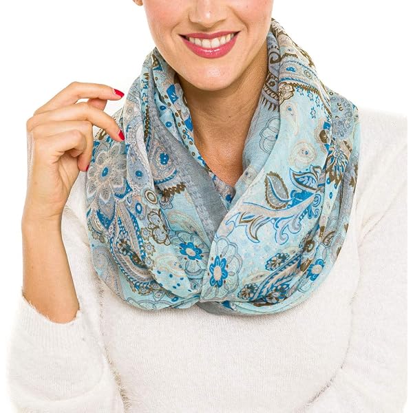 Écharpe Longue En Chiffon Imprimé Paisley - 60 Pouces, Multicolore, Style Bohème Comme Neuve