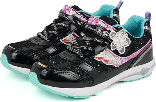 Amazon セレブル バブルビーンズ Bubble Beans 超軽量 キラキラ 子供靴 スニーカー キッズ 女の子 シューズ おしゃれ ジュニア ブラック ミント 21cm Celeble セレブル 運動靴 スニーカー