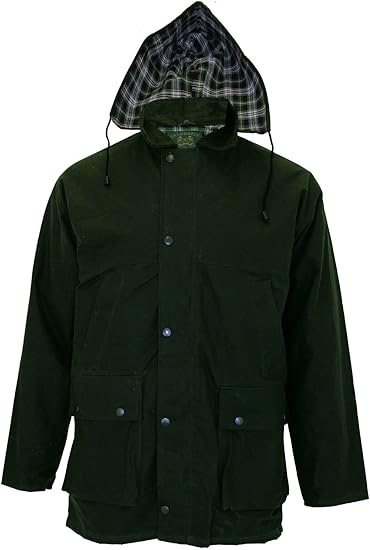 veste de chasse huilée