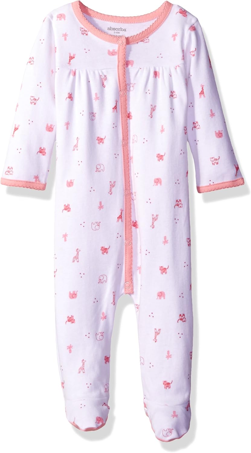 Newborn Girls Footie Clothing