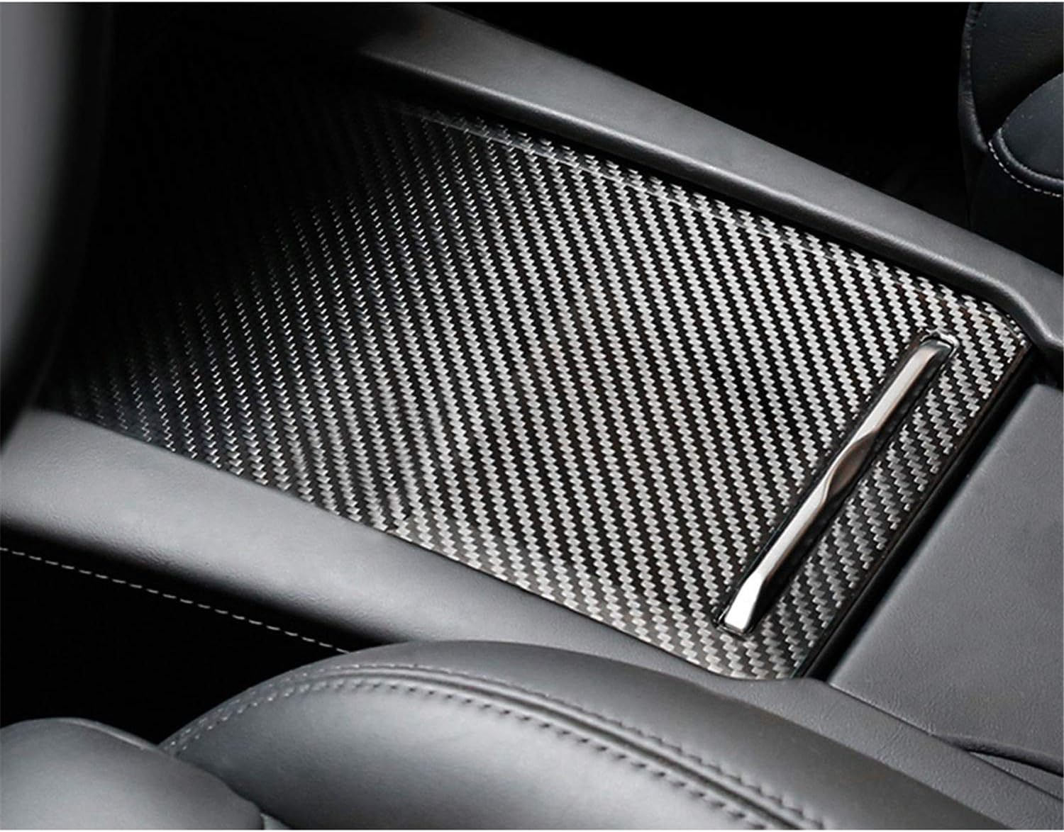 Amazon Com M Jvisun Carbon Fiber Interior Cover For Tesla Model S 2017 2019 Storage Box Cover Arts Crafts Sewing