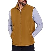COOFANDY Men's Casual Outerwear Vest Lightweight Full-Zip Sleeveless Jacket Outdoor Hiking Travel Golf Vest with Pockets