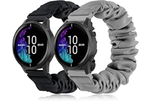 Tovimall Scrunchie Watch Bands Compatible with Garmin Venu Band/Venu Sq Band,Vivoactive 3/Vivoactive 3 Music/forerunner 245 music Watch Band