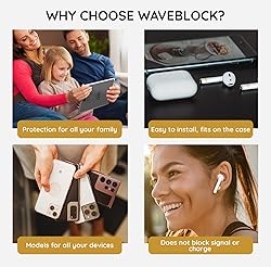 WaveBlock Classic, 2 Pair EarProtect Sticker for