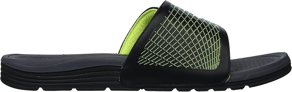 new balance men's cush  slide sandal
