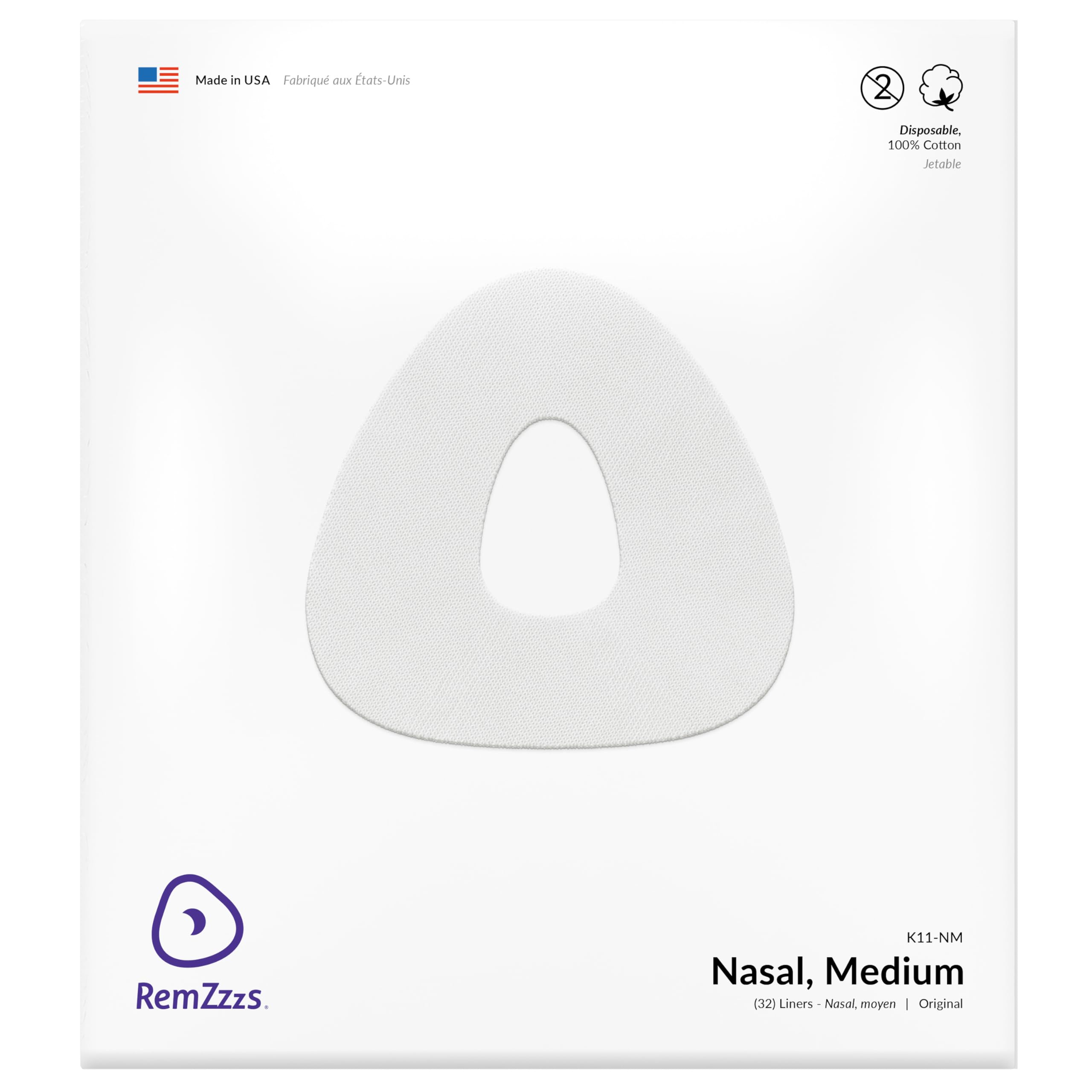 RemZzzs CPAP Mask Liners - for Eson 2 in Medium, or AirFit N10 / N20 in Large
