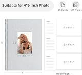 Vienrose Photo Album 6x4 300 Pockets Linen Cover Memo Spaces 33x23 cm view 2