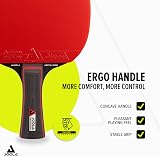 JOOLA Duo PRO Table Tennis Set 2 Bats 3 Balls with Cover Red Black 6 Pieces view 5