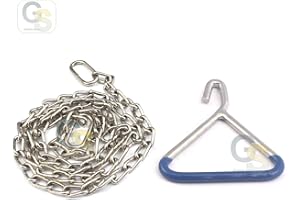 GS ONLINE G.S OB Chain Steel Birth Delivery 60" Calf Foal Fetus OB Veterinary+Handle