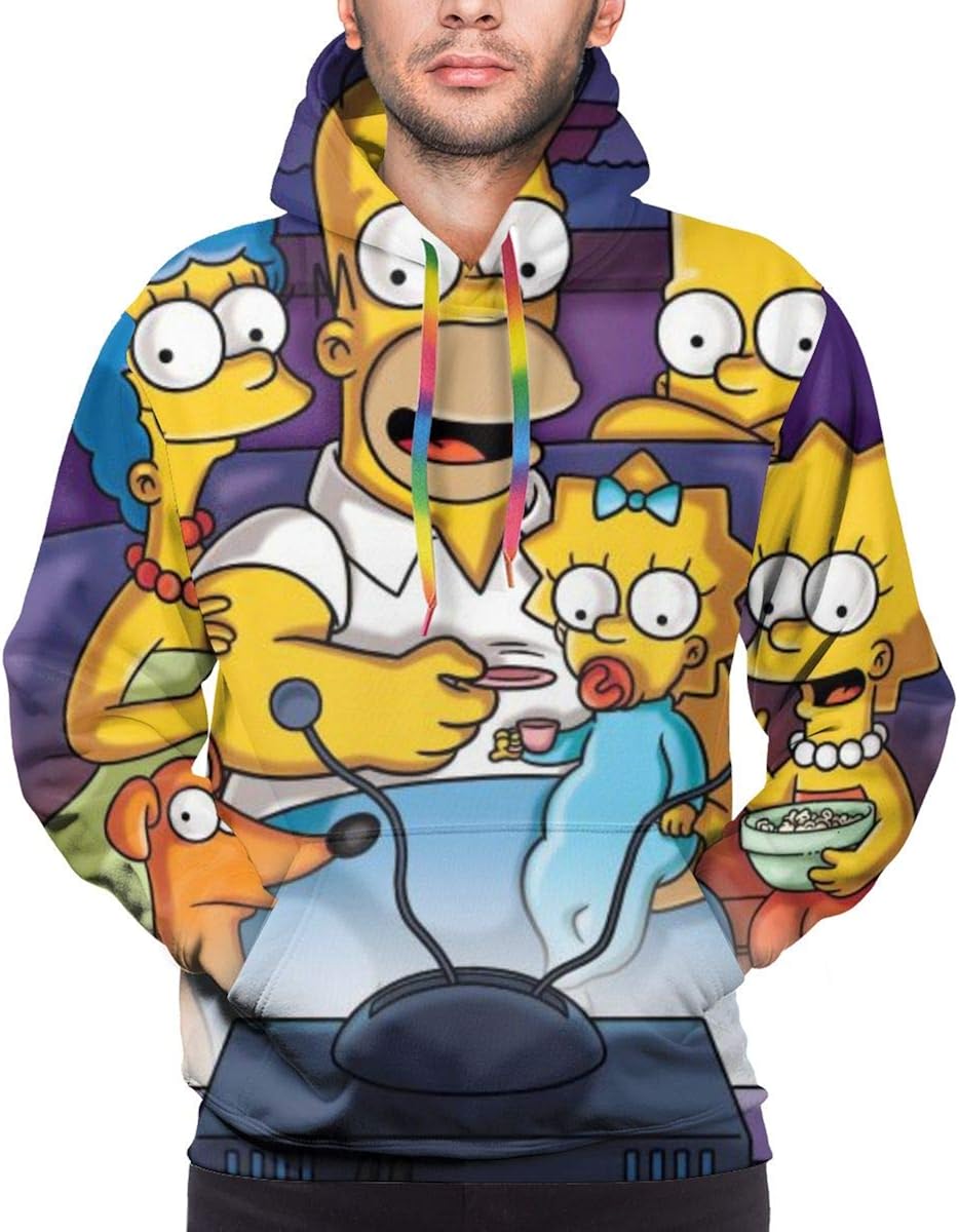 Simpsons Herren Hoodies Langarm Sweatshirt, 3D Druck£¬Fashion Trendy
