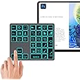 Doohoeek Bluetooth Shortcut Keyboard for Adobe Photoshop for PC Computer, Desktop, iPad & MacBook, PS Shortcut Hotkeys Keypad Rechargeable with 7-Color Backlit Key for MacOS, iOS & Windows