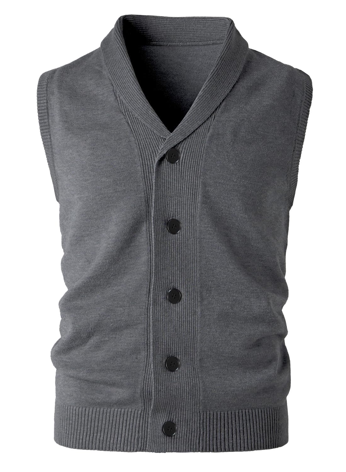 shawl collar sweater vest