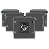 AC Infinity Square Heavy Duty Fabric Pots, 3 Gallon Aeration Reusable Grow Bags 5-Pack with 500G Thick Nonwoven Fabric and Plant Stake Loops, for Garden Growing Fruits, Vegetables, and Flowers