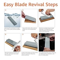 Amazon Basics Whetstone Knife Sharpening Wet Stone