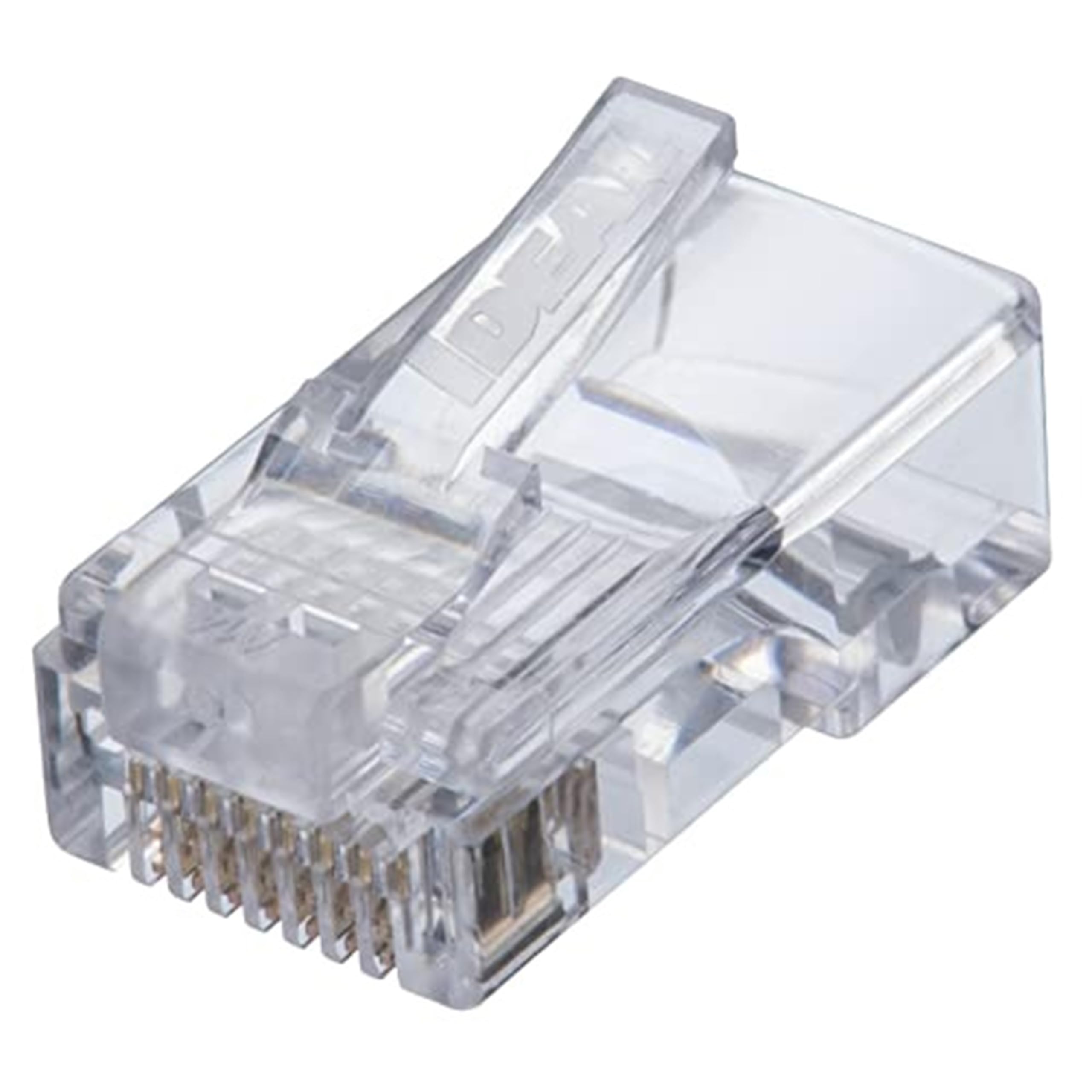 IDEAL Industries, Inc. 85-370 8P8C Single Piece Modular Plug, Feed-Thru Design RJ-45 Connector for CAT5e, Twisted Pair 100 MHz Cables, 25 Connectors