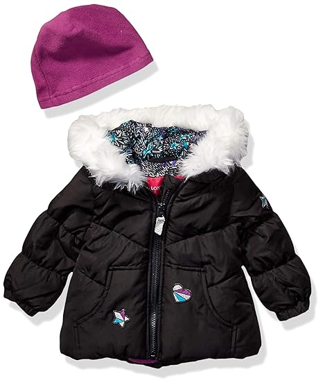 baby girl black puffer coat