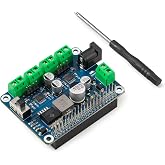 LK Cokoino 4WD Robot HAT Shield for Raspberry Pi 4B/3B/3B+/3A+/2B/1B+/1A+/Pi Zero/Pi Zero W, Robot Expansion Board with DRV8833 Dual H-Bridge Motor Driver