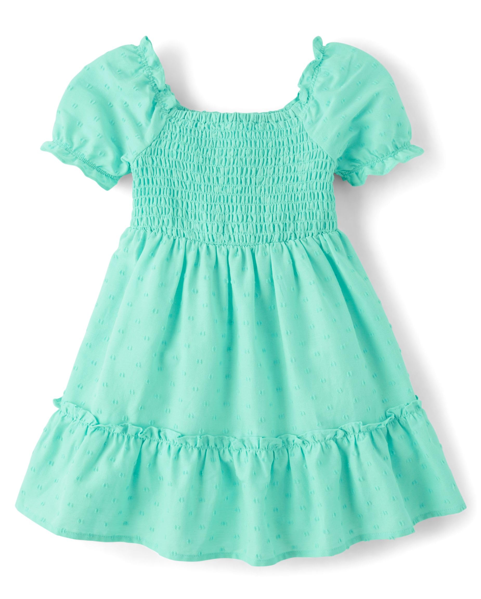 Photo 1 of The Children's Place,Baby-Girls,and Toddler Short Sleeve Dressy Dresses,Mint Tea,2 Years1048640731