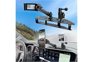 WXRYLYN 2024 2025 Silverado Sierra Metal Dash Platform Phone Mount Phone Holder for 2022-2024 2025 2026 Silverado&Sierra Cell Phone Holder Dash Phone Mount 2024 Silverado Dash Mount