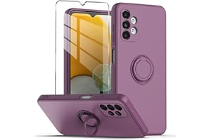 Mocotto for Gabb Phone 3 Pro Case with Tempered Glass Screen Protector,Slim Soft Liquid Silicone Full Covered Camera Protective Case,Soft Fibres Lining Shock Protection (Dark Purple)