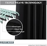 PONY DANCE Blackout Curtains 84 Inch Drop 2 Panels Eyelet Thermal Energy Saving view 5