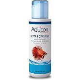 Aqueon Betta Bowl Plus Water Conditioner for Betta Fish Tanks, 4 Oz | Tap water conditioner for fish tank neutralizes chlorine, chloramines and ammonia; trace elements for bettas