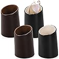 ZOOFOX 4 Pack Eyeglass Holder Stand, PU Leather Stand Case for Eyewear, Reading Glasses, Desk, Nightstand