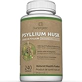 Premium Psyllium Husk Capsules - 1450mg per Serving - Helps Support Digestion, Intestinal Health & Regularity - 240 Psyllium
