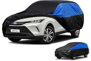 GUNHYI Toyota Car Cover Custom Fit Toyota Venza Waterproof All Weather, Lightweight Full Exterior Cover for Automobiles Outdoor Sun UV Rain Dust Snow Wind Protection.