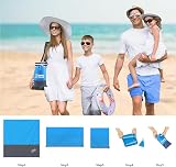 ZFYQ Beach Blanket 200x210cm Waterproof Portable Picnic Mat with Stakes view 7