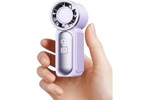 Gaiatop Portable Handheld Mini Fan, 6 Speeds 16900 RPM High Velocity Personal Fan with LED Display, USB Rechargeable, Mini Fa