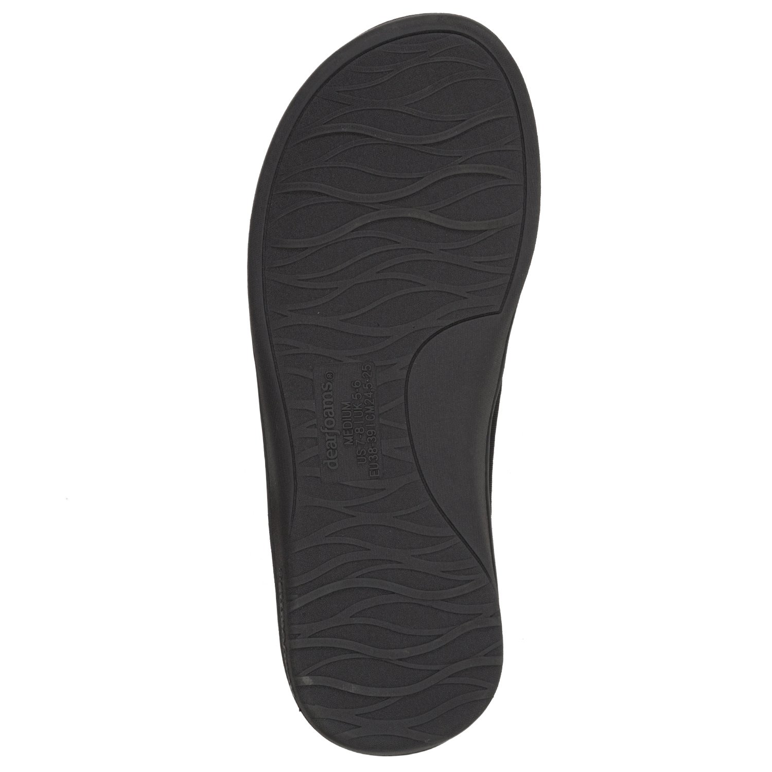 dearfoams active flip flop with memory foam