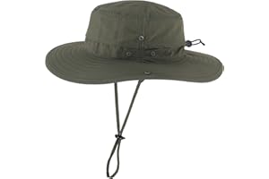 Connectyle Sun Hat for Men Women Outdoor UV Protection Safari Hat for Fishing Hiking Gardening Breathable Cowboy Hat UPF50