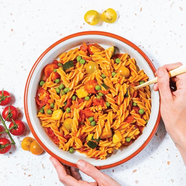 EXPLORE CUISINE ORGANIC CHICKPEA FUSILLI – (8 OZ) – EASY-TO-MAKE GLUTEN FREE CHICKPEA PASTA – HIGH IN PLANT PROTEIN & FIBER – NON-GMO – 24 TOTAL SERVINGS