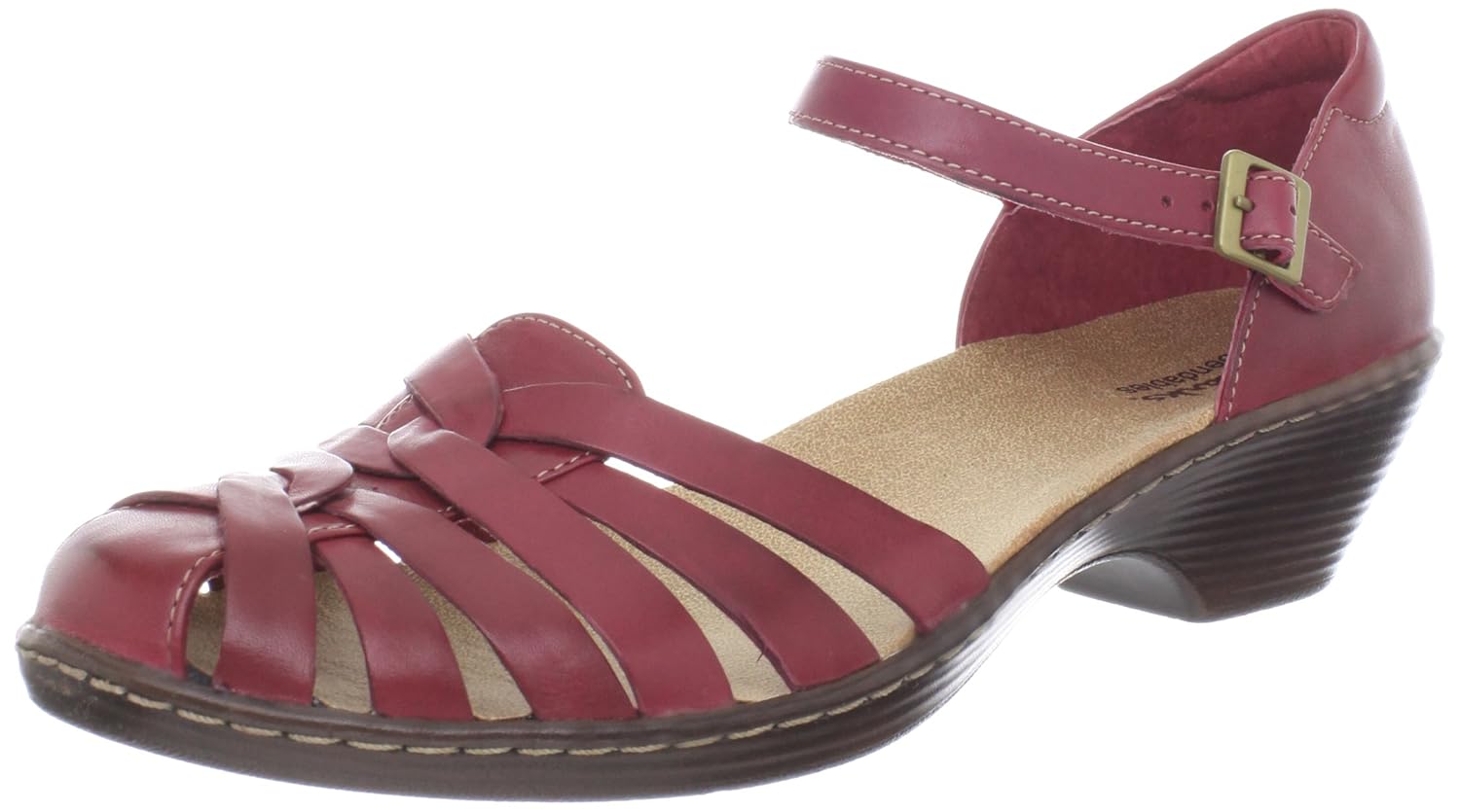 clarks red sandals amazon