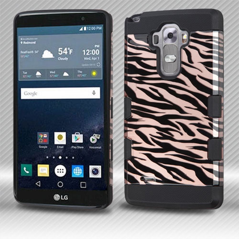 Best lg g stylo hybrid case, stripes